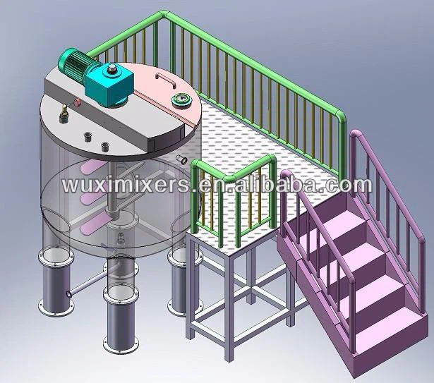 Mixing Reactor With Agitator For Mayonnaise