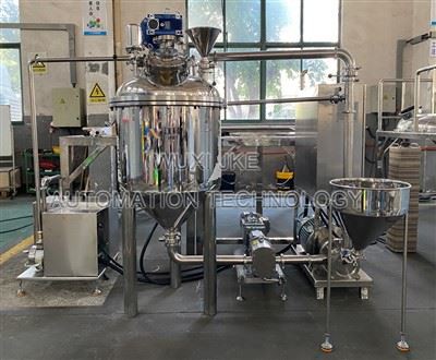 Industrijski stroj za mešanje tekočin v prahu